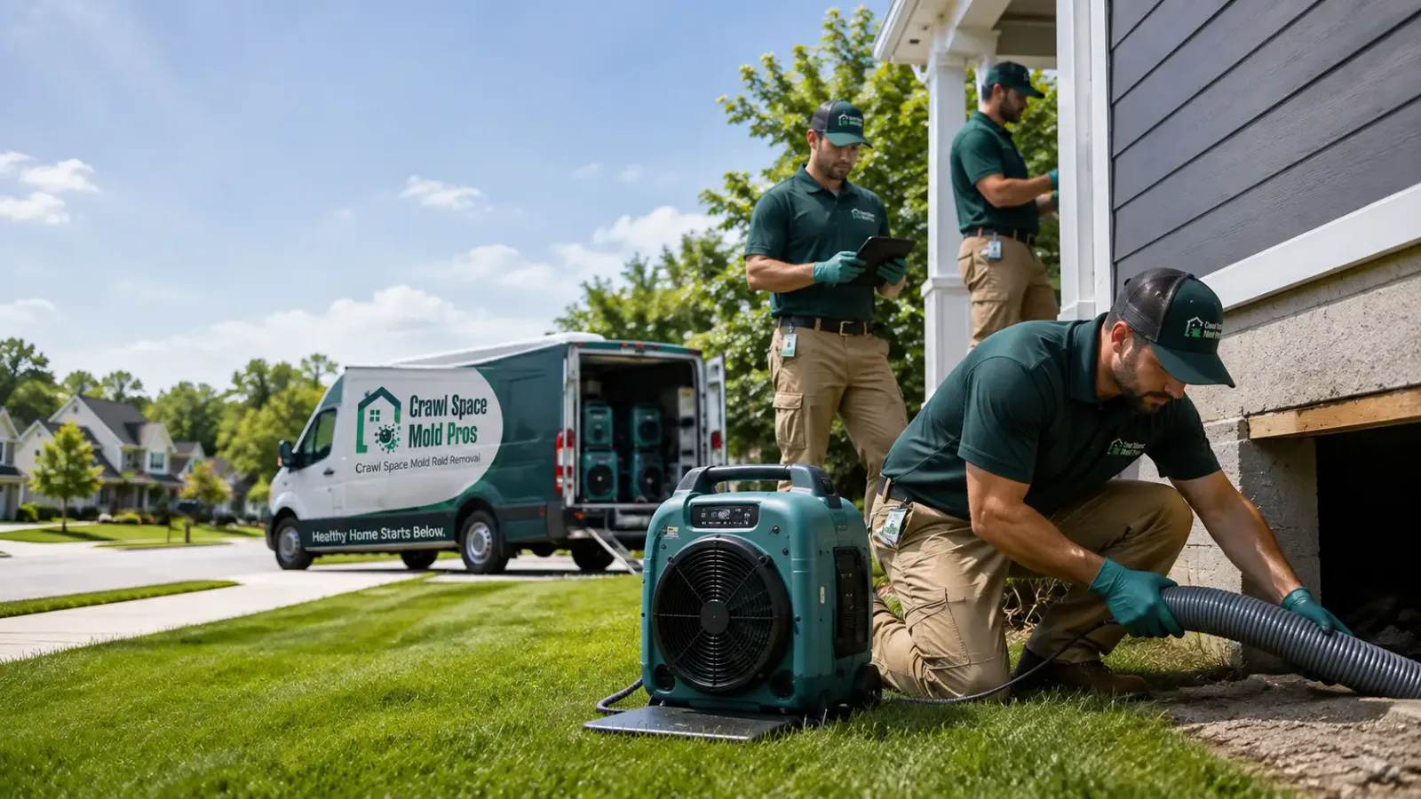 Crawl Space Mold Removal in West Mineral, KS